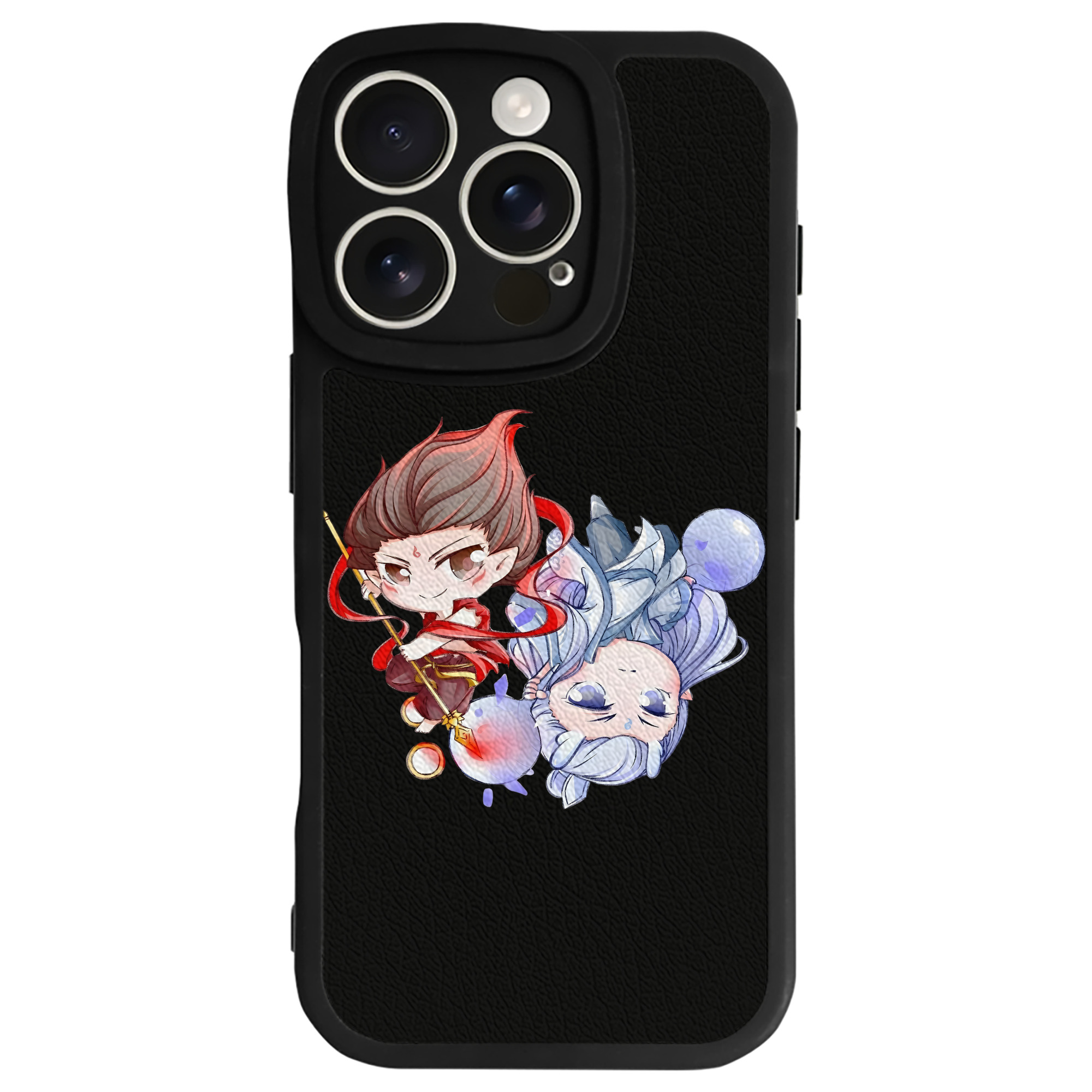 （画像用） Ne Zha 2 ナタ 魔童の大暴れ 【iPhone 16シリーズ対応】シリコンスマホケース（レザー調） 材質：シリコン
